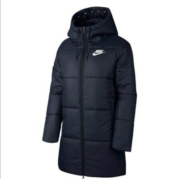 NIKE! SPORTSWEAR Thermal Hooded Puffer Parka Coat - Picture 2 of 16